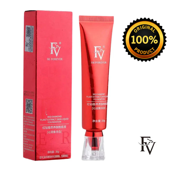 BUNDLE OF 2 FV Waterproof Dewy Foundation – Full Coverage & Skin-Nourishing (30g)