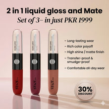 Staze 9To9 Gloss Lock 2-In-1 ( Pack of 3 )